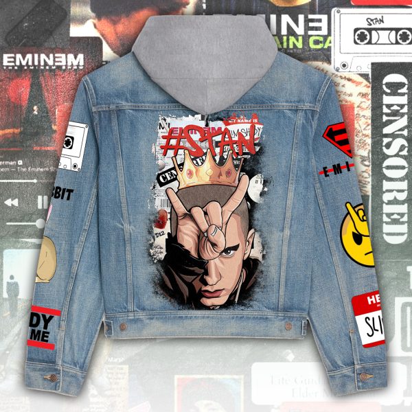 Eminem Women's Denim Hood Jacket - ANHNV 4941