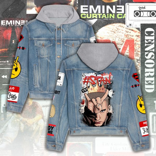 Eminem Women's Denim Hood Jacket - ANHNV 4941