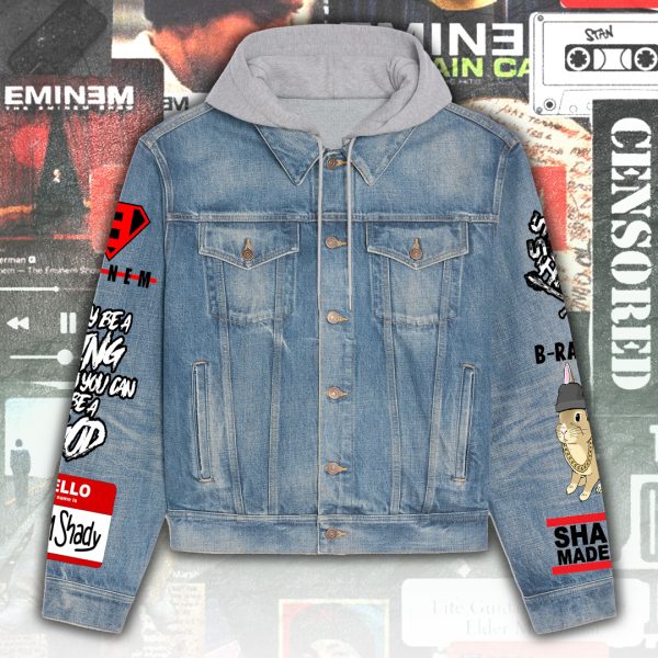 Eminem Women's Denim Hood Jacket - ANHNV 4965