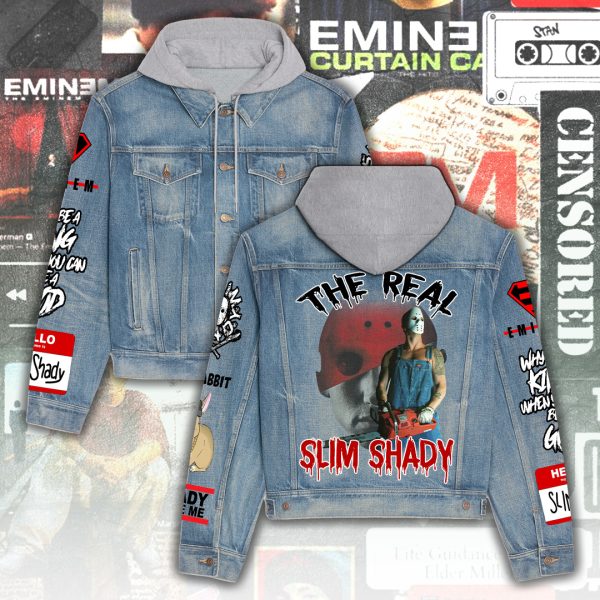 Eminem Women's Denim Hood Jacket - ANHNV 4965