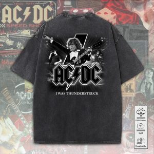 AC/DC 2D Acid Washed Cotton Shirt - ANHNV 4981