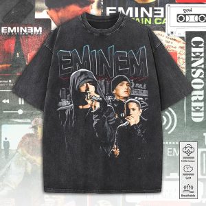 Eminem 2D Acid Washed Cotton Shirt - ANHNV 4986