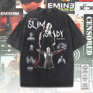 Eminem 2D Acid Washed Cotton Shirt - ANHNV 4986