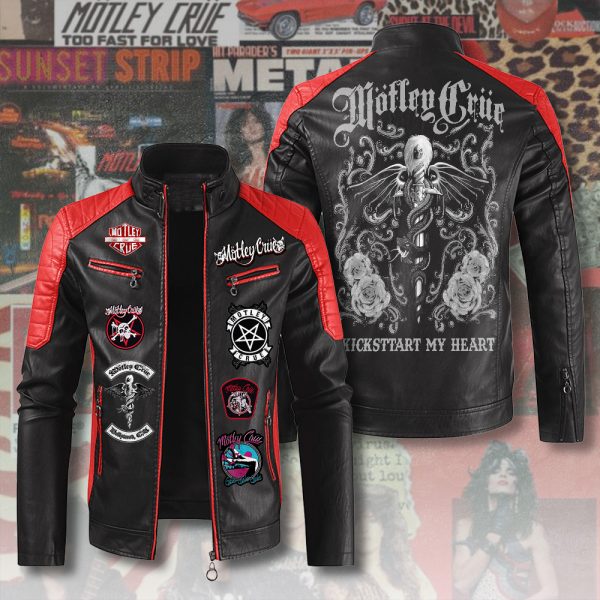 Mötley Crüe Premium Leather Bomber - ANHNV 4992