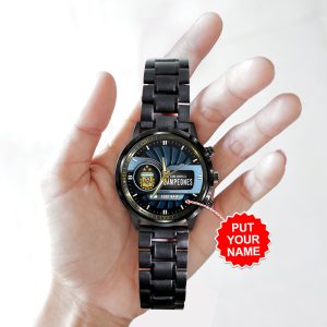 Personalized Argentina National Football Team Black Stainless Steel Watch - TANTN 7416