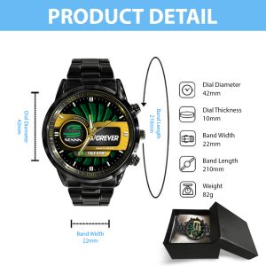 Personalized Ayrton Senna Black Stainless Steel Watch - TANTN 7616