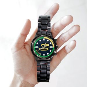 Ayrton Senna Black Stainless Steel Watch - HOATT 5682