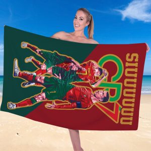 Cristiano Ronaldo x Portugal National Football Team Rectangle Beach Towel - TANTN 7370