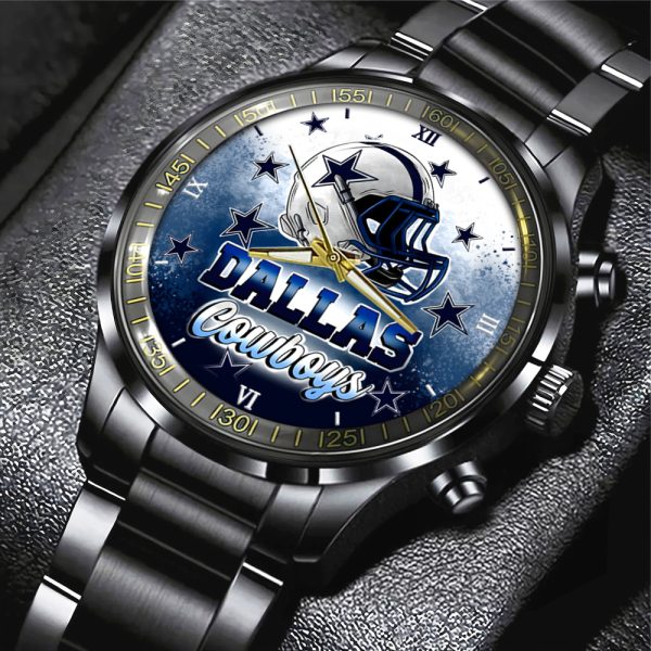 Dallas Cowboys Black Stainless Steel Watch - MAITM 7505