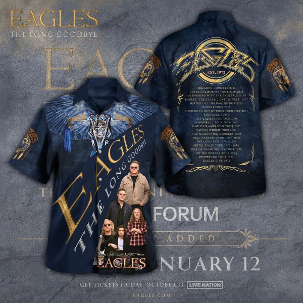 Eagles Band 3D Hawaii Shirt - TANTN 7355