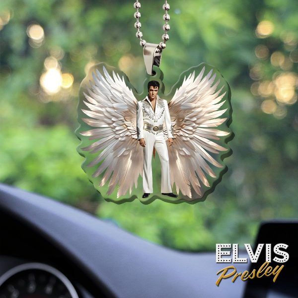 Elvis Presley Custom shape Clear 1-sided Acrylic Car Ornament - HOATT 5762