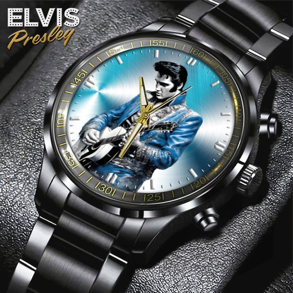 Elvis Presley Black Stainless Steel Watch - HOATT 5725