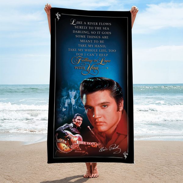 Elvis Presley Rectangle Beach Towel - MAITM 7279