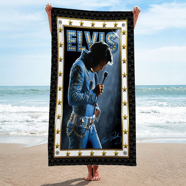 Elvis Presley Rectangle Beach Towel - MAITM 7564