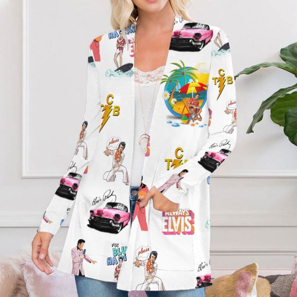 Elvis Presley Women's Patch Pocket Cardigan - HUANNM 5549