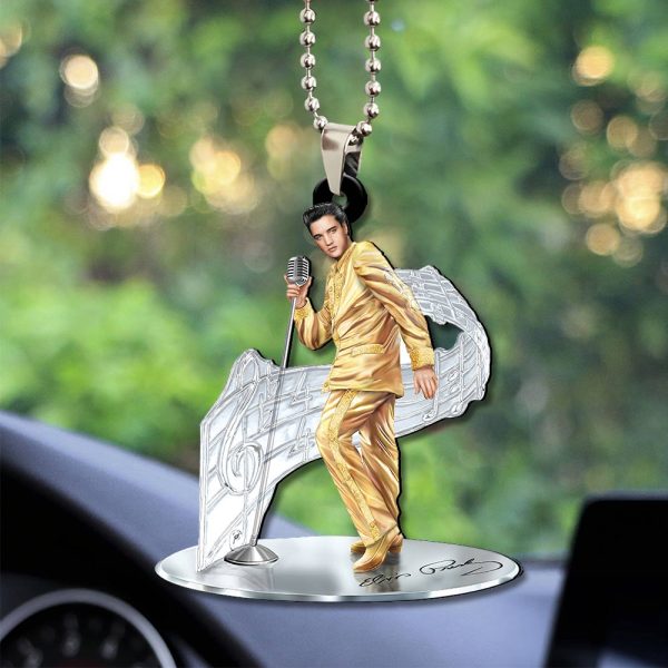 Elvis Presley Custom Shape 1-sided Acrylic Car Ornament - GNE 667