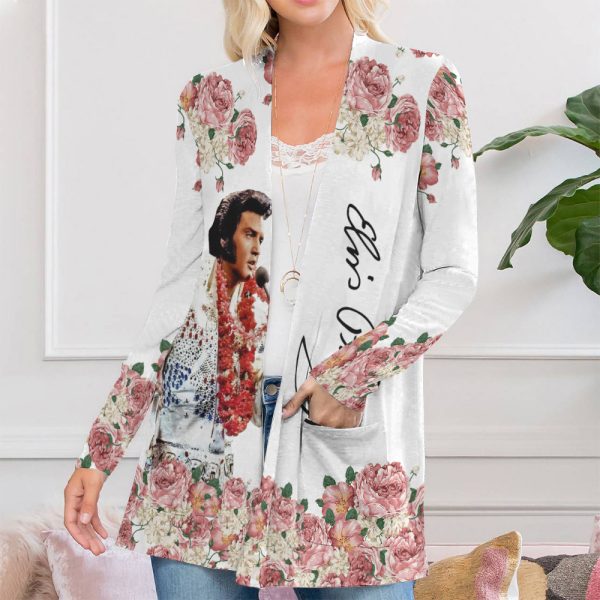 Elvis Presley Women's Patch Pocket Cardigan - HOATT 5701