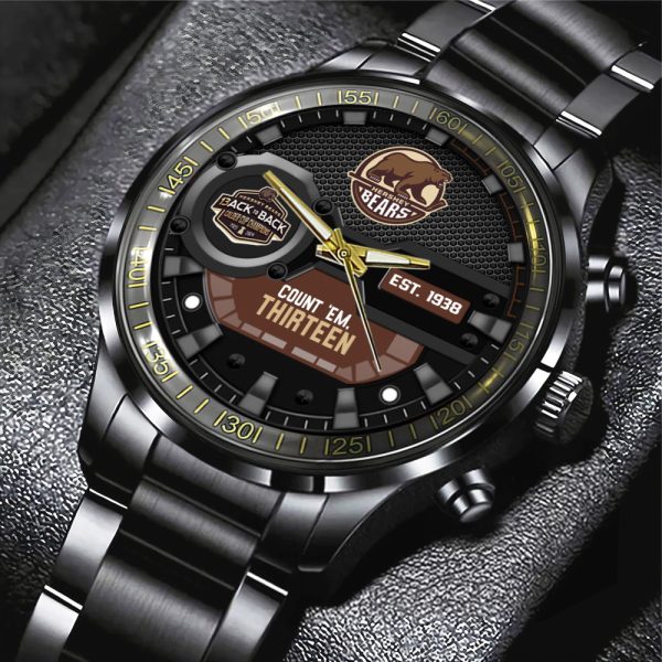 Hershey Bears Black Stainless Steel Watch - MAITM 7221