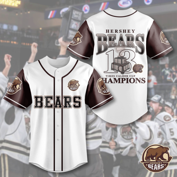 Hershey Bears Baseball Jersey - HOATT 5535