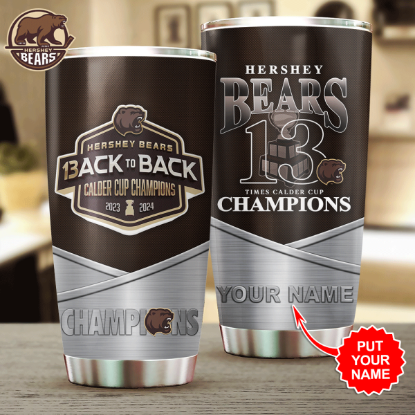 Personalized Hershey Bears Tumbler Cup - HOATT 5398