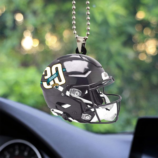 Jacksonville Jaguars Custom Shape 2-sided Acrylic Car Ornament - TANTN 7468