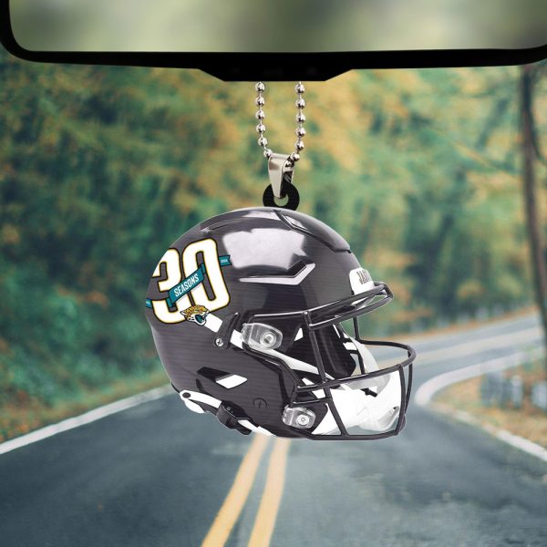 Jacksonville Jaguars Custom Shape 2-sided Acrylic Car Ornament - TANTN 7468