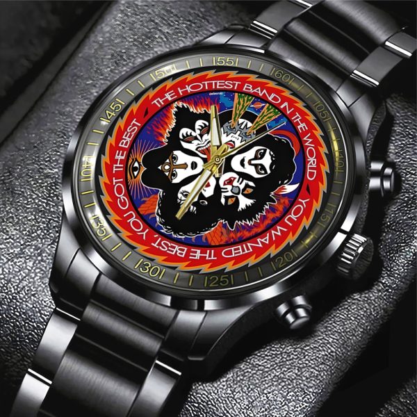 Kiss Band Black Stainless Steel Watch - GNE 812