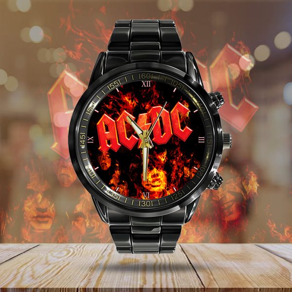 AC/DC Black Stainless Steel Watch - GNE 817