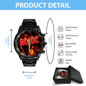 AC/DC Black Stainless Steel Watch - GNE 817