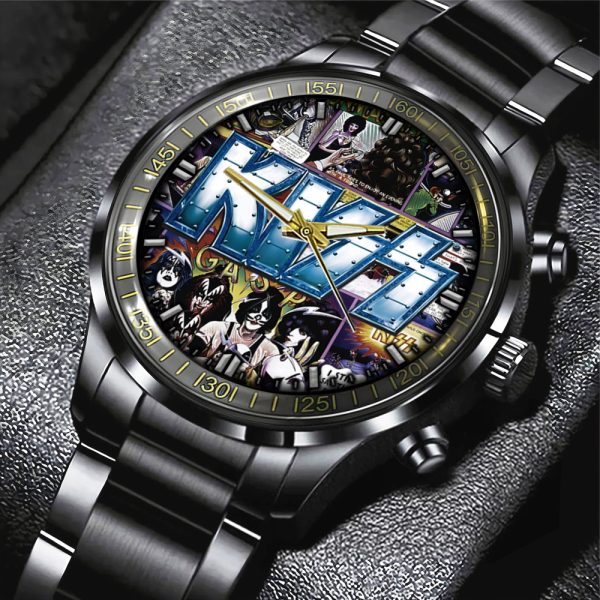 Kiss Band Black Stainless Steel Watch - GNE 651