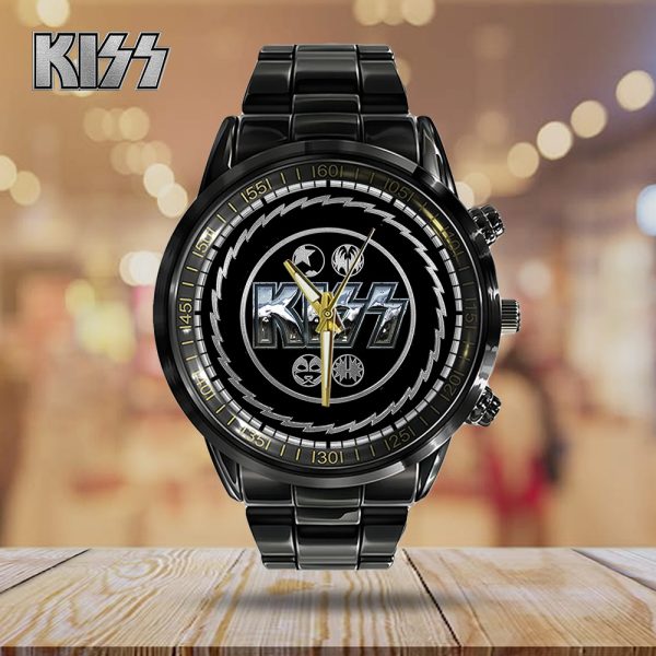 Kiss Band Black Stainless Steel Watch - GNE 656