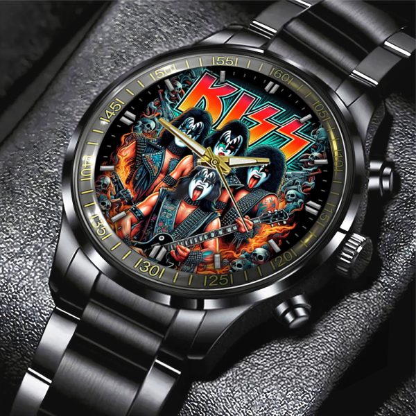 Kiss Band Black Stainless Steel Watch - GNE 671