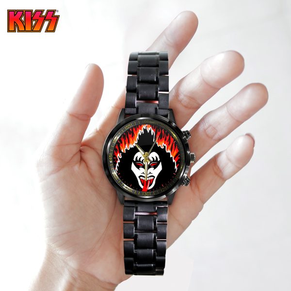 Kiss Band Black Stainless Steel Watch - GNE 714