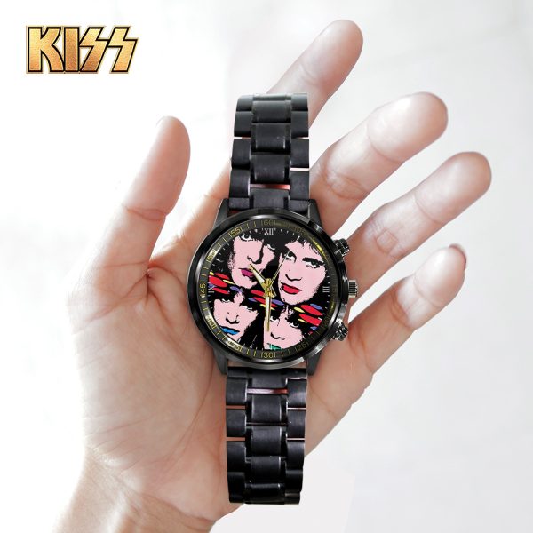 Kiss Band Black Stainless Steel Watch - GNE 805