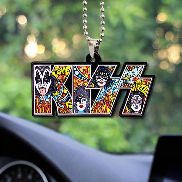 Kiss Band Custom Shape 2-sided Acrylic Car Ornament - GNE 655