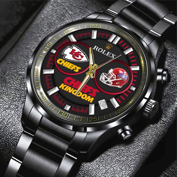 Kansas City Chiefs x Rolex Black Stainless Steel Watch - MAITM 7478