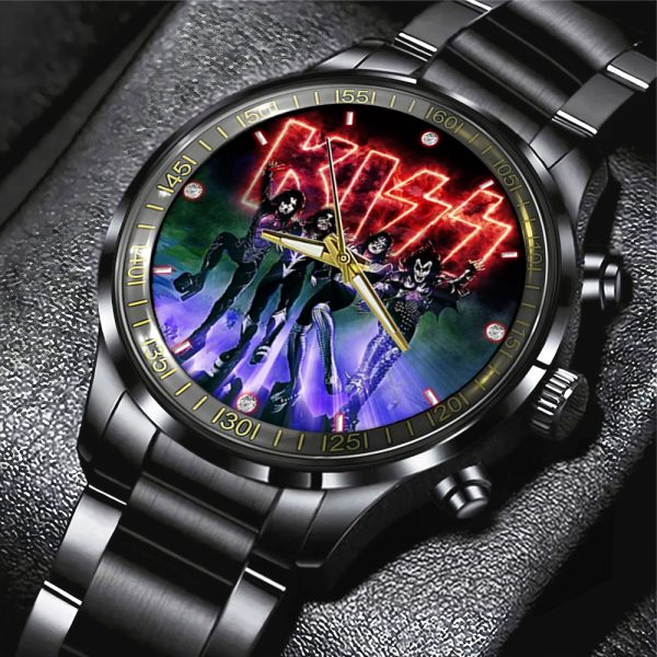 Kiss Band Black Stainless Steel Watch - MAITM 7383