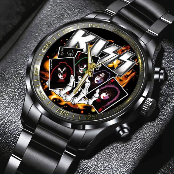 Kiss Band Black Stainless Steel Watch - MAITM 7459