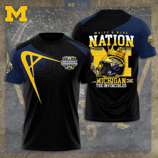 Michigan Wolverines Football 3D Apparel - TANTN7488