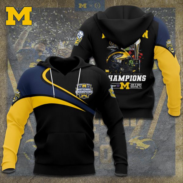 Michigan Wolverines Football 3D Apparel - TANTN 7489