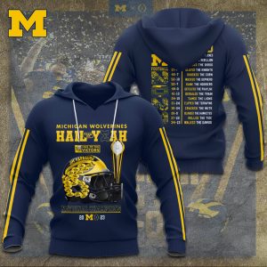 Michigan Wolverines Football 3D Apparel - TANTN 7491