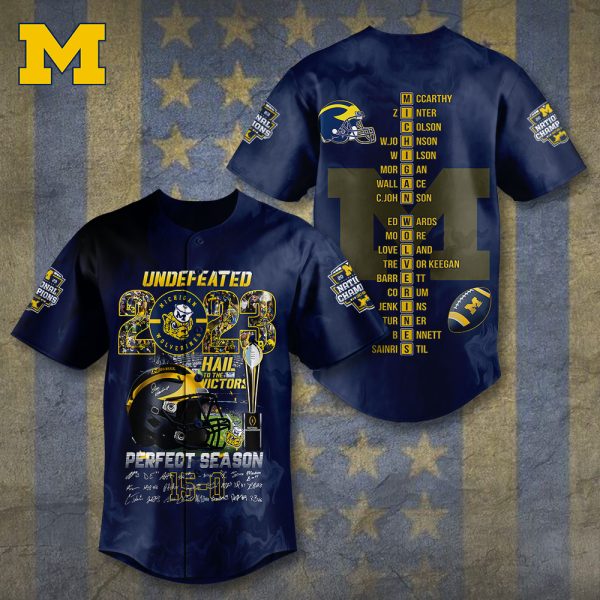 Michigan Wolverines Football Baseball Jersey - TANTN 7492