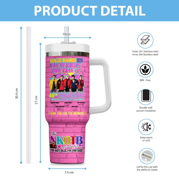 NKOTB 40oz Stanley Tumbler - ANHNV 4882