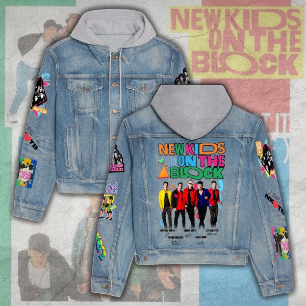 NKOTB Women's Denim Hood Jacket - ANHNV 4892