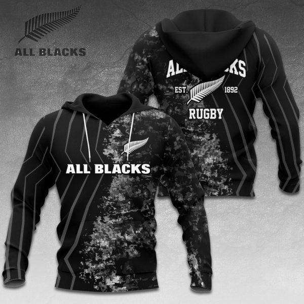 New Zealand National Rugby Union Team All Blacks 3D Apparel - VANDH 3208