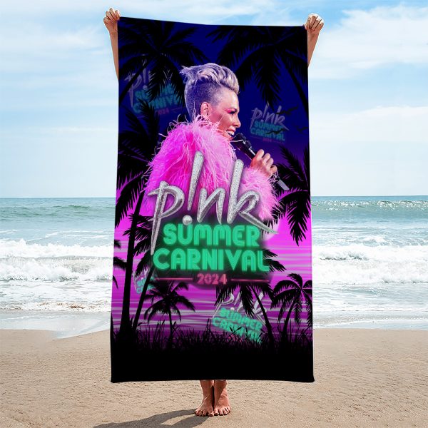 P!nk Rectangle Beach Towel - MAITM 7444