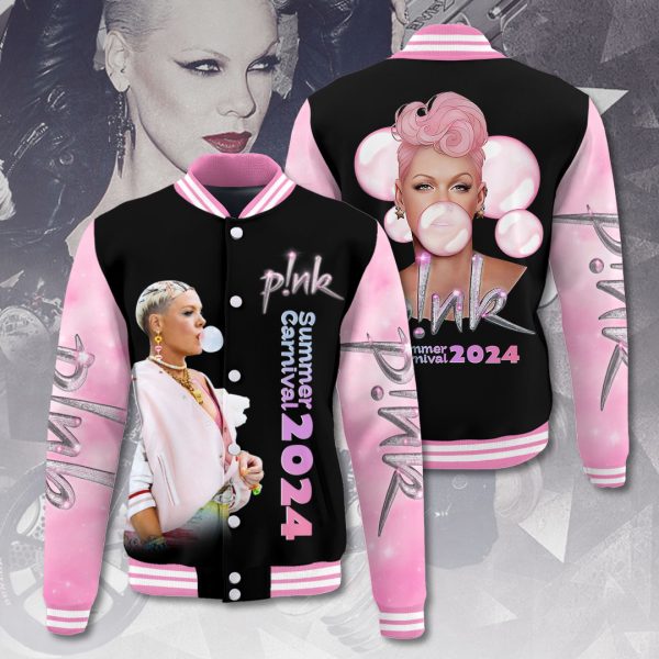 P!nk Varsity Jacket - MAITM 7350