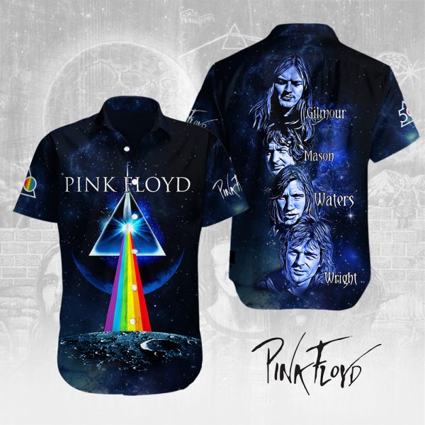 Pink Floyd Short Sleeve Dress Shirt - HUANNM 5547.1