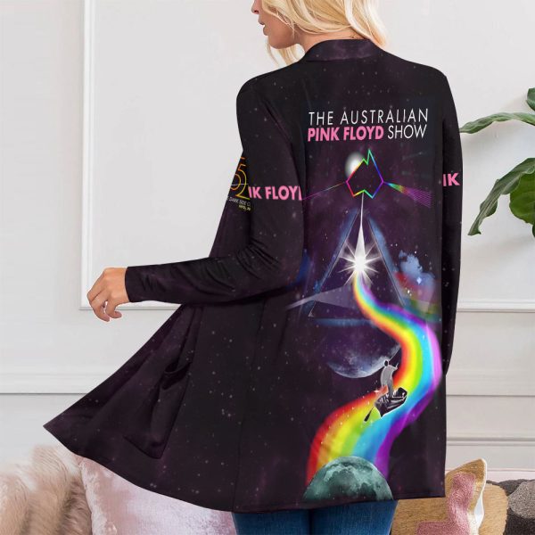 Pink Floyd Women's Patch Pocket Cardigan - HUANNM 5169