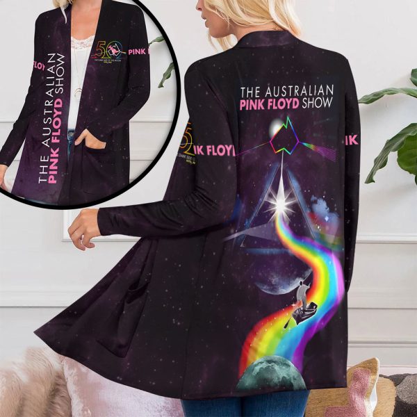 Pink Floyd Women's Patch Pocket Cardigan - HUANNM 5169